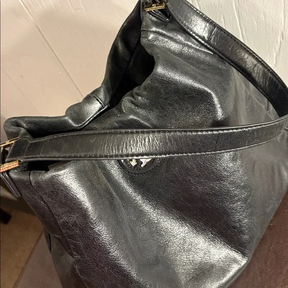 Tory Burch Dena Hobo Leather Shoulder Bag - Picture 6 of 14